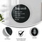 Flash Furniture Canterbury 24 Round Wall Mounted Magnetic Chalkboard w/Eraser & Chalk in Whitewash Pine Wood Frame HGWA-CHKCIRCLE24-WHTWSH-GG - alternate 5